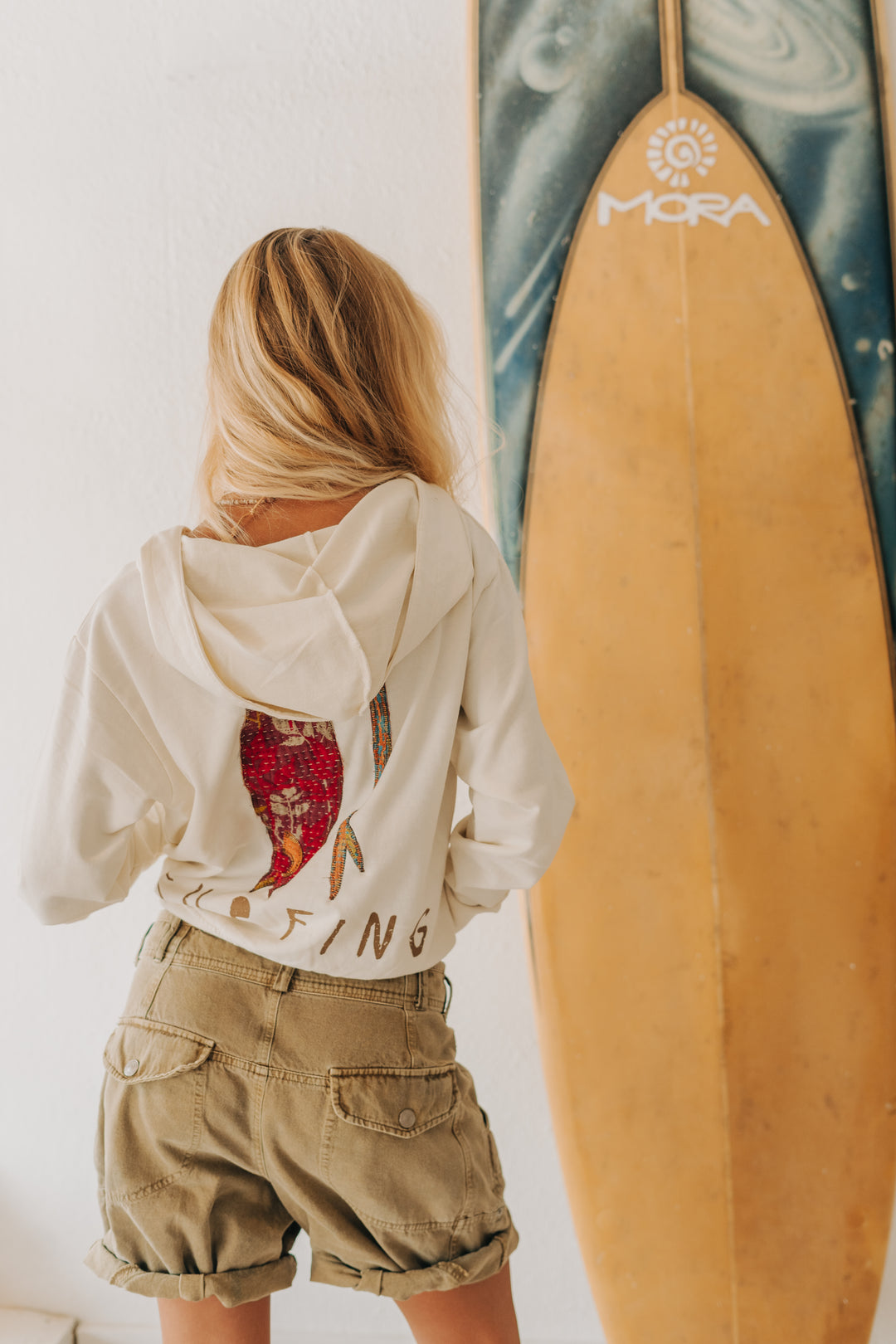 Soul Surf Kantha Appliqué Hoodie