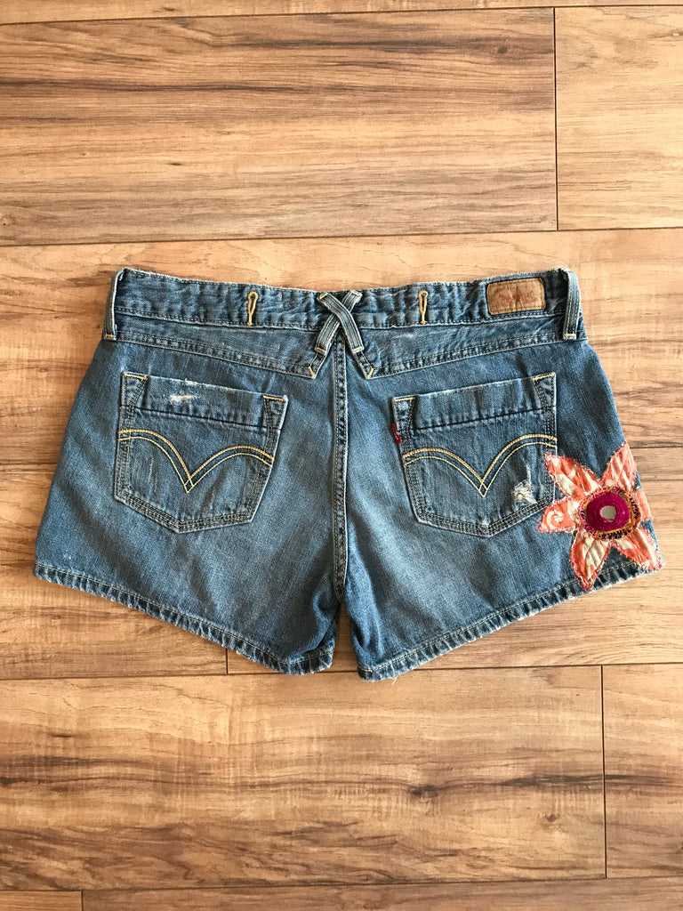 Mora Upcycled Denim Shorts