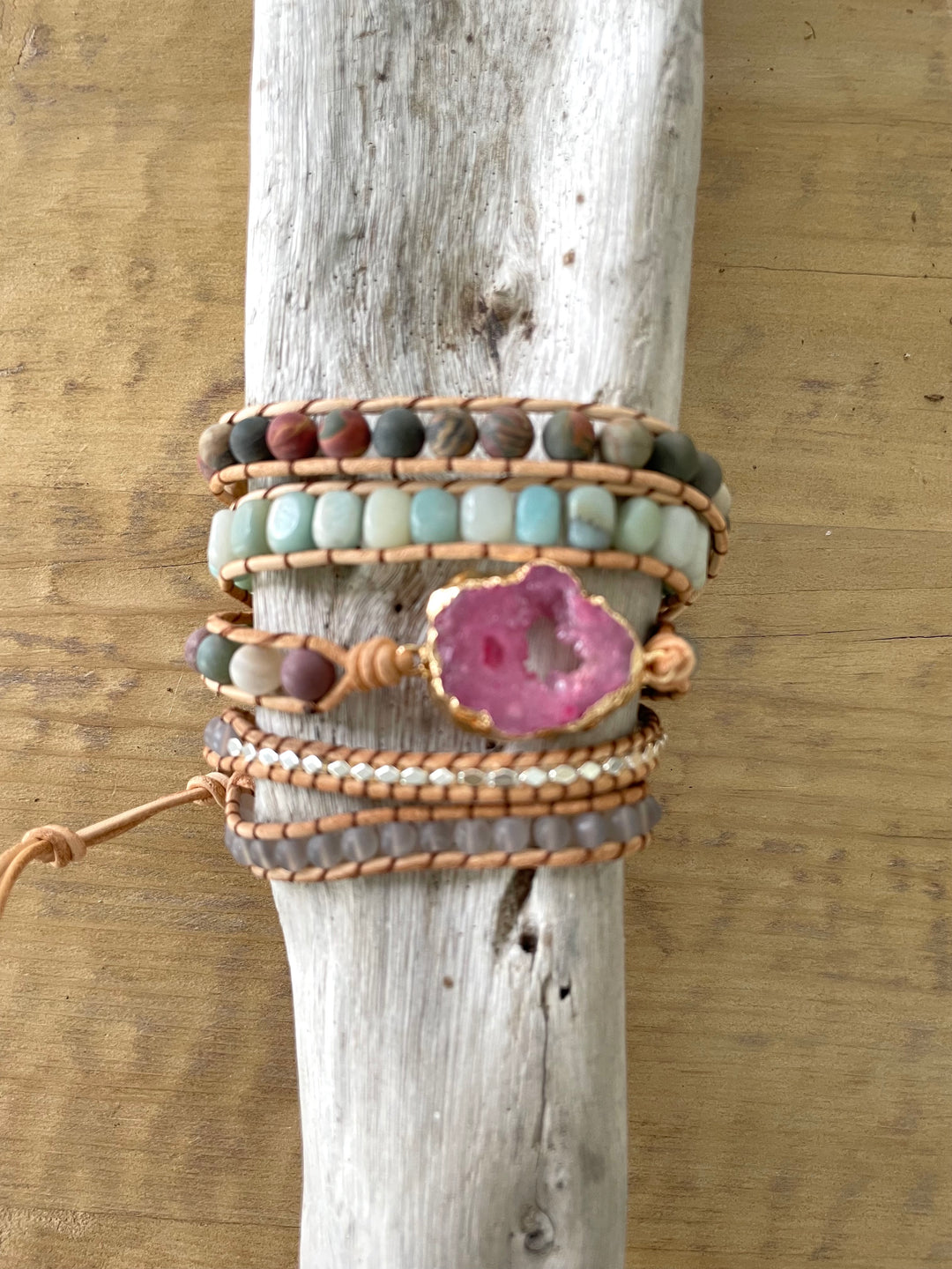 Druzy Wrap Bracelet