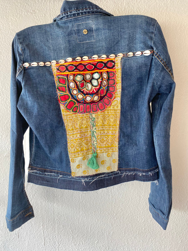 Up cycled jean jacket