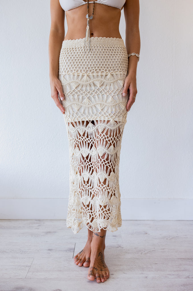 Rosemary Crochet Maxi Skirt