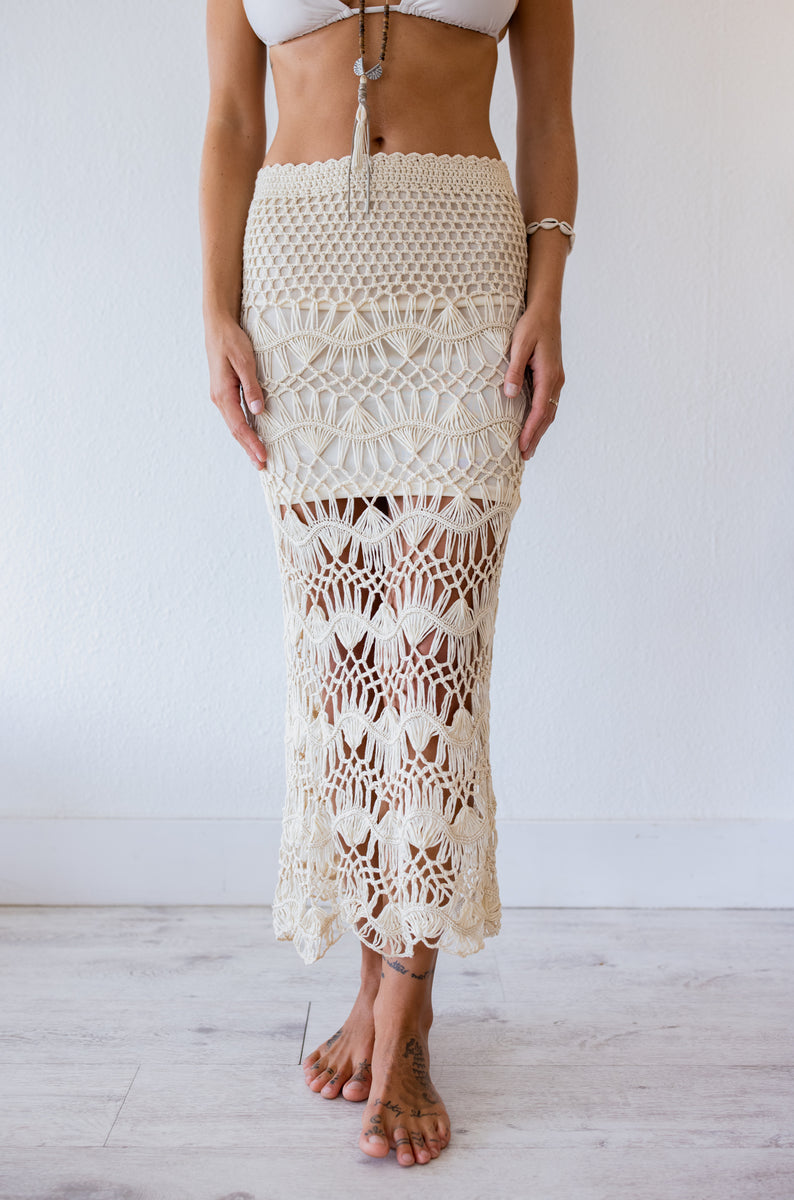 Rosemary Crochet Maxi Skirt – Mora Surf Boutique