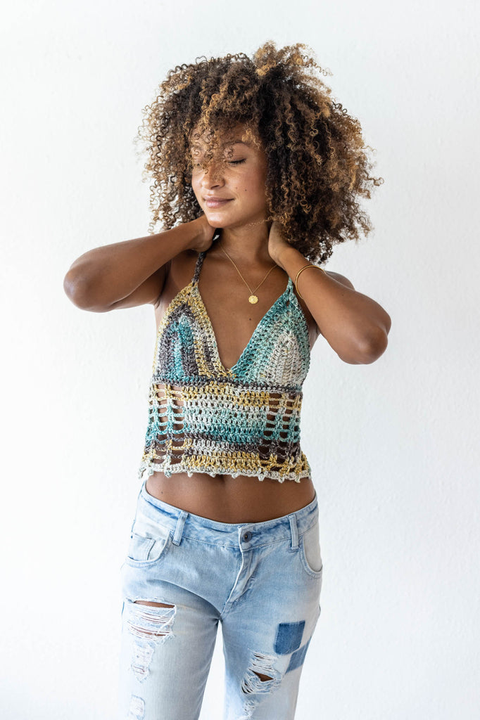 Talking To The Moon Crochet Top